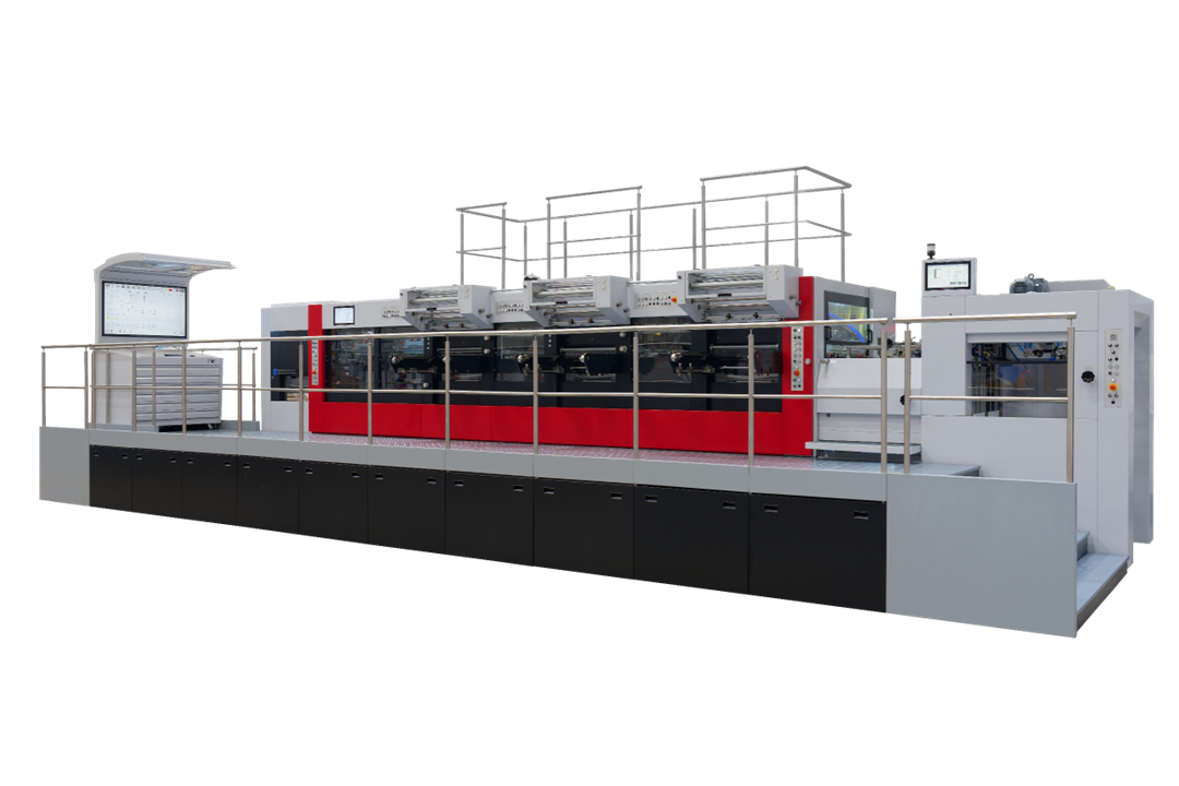 MK3920FFCSB平壓平三機組燙金模切機
最高速度6000張/小時,快速換版、一鍵設定